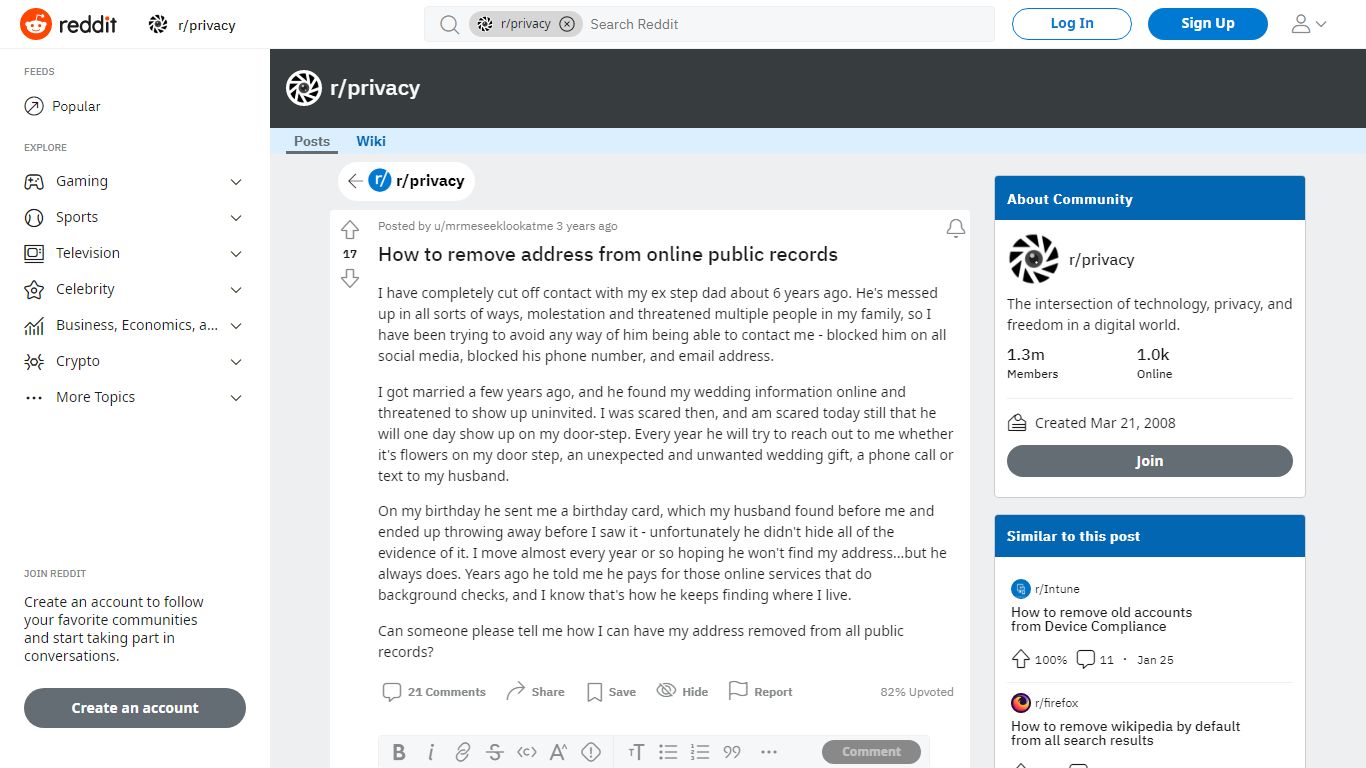 How to remove address from online public records : privacy - reddit